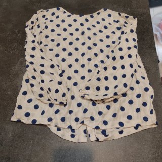 Blusa Zara Woman Lunares Talla L