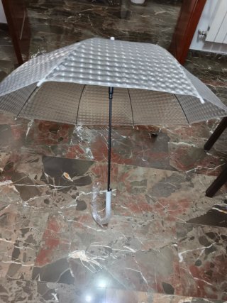 Paraguas Transparente con Textura