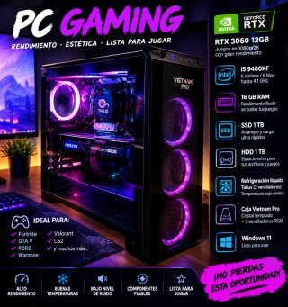 PC Gaming RTX 3060 12GB