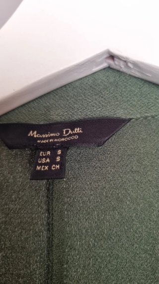 Vestido Massimo Dutti Verde Talla S