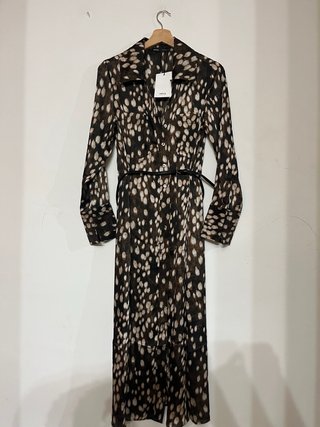 Vestido Camisero Mango Estampado