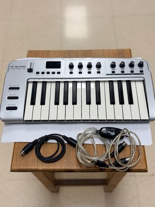 Teclado Controlador MIDI M-Audio KeyRig 25
