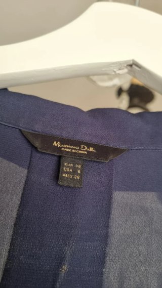 Blusa Massimo Dutti Azul