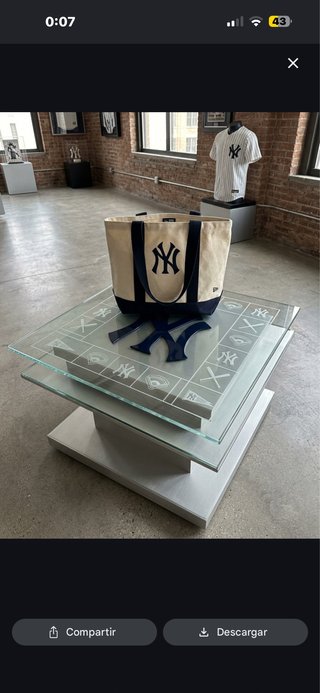 Tote Bag New Era Yankees Beige