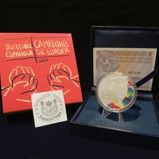 Moneda 10 Euro 2024 Campeones UEFA Euro