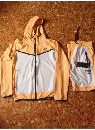 Chándal Adidas Amarillo y Blanco Talla S