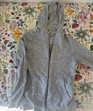 Sudadera con cremallera Zara Gris Talla L