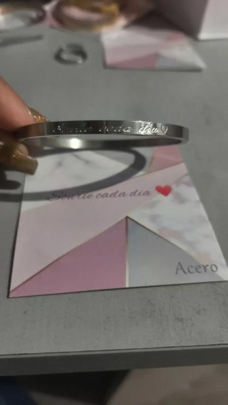 Pulsera de Acero con Inscripción