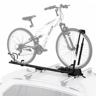 Portabicicletas de techo, 1 bici, aluminio y acero
