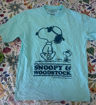 Camiseta Snoopy y Woodstock Pull&Bear Talla S