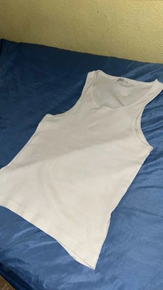 Camiseta de tirantes blanca Zara