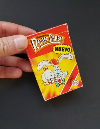 Baraja SIN USO cartas Fournier Roger Rabbit 80s.
