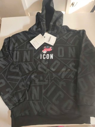 Sudadera con Capucha Icon Negra
