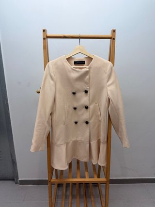 Abrigo Beige Zara Talla M