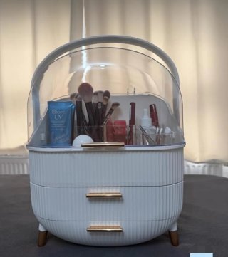 Organizador de cosméticos blanco