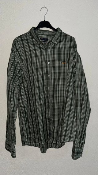 Camisa Spagnolo Cuadros Verde Talla XXL