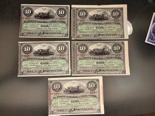 Billete 10 pesos Banco Español de la Isla Cuba