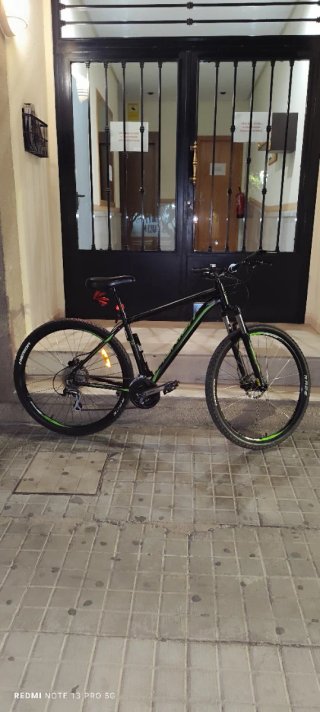 Bicicleta de Montaña Mérida Negra y Verde