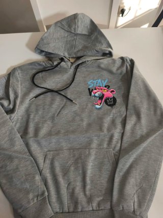 Sudadera con capucha gris