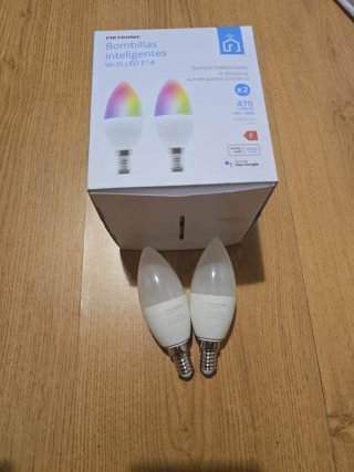 Pack 2 Bombillas Inteligentes WiFi Metronic E14