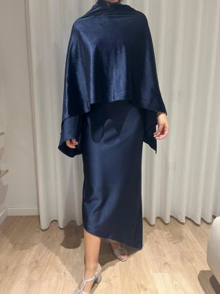 Capa para vestido azul