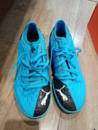 Zapatillas Fútbol Sala Puma Azul y Negro