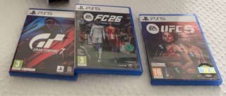 3 Juegos PS5: FC26, UFC 5 y Gran Turismo 7