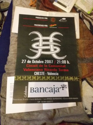 Cartel Héroes del Silencio - Cheste 2007