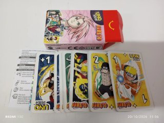 Jogo de Cartas UNO Flip! Naruto McDonald's