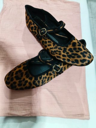 Bailarinas con estampado de leopardo