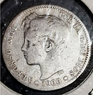 Moneda 1 Peseta Alfonso XIII 1900