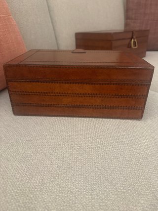 Caja Decorativa de Cuero