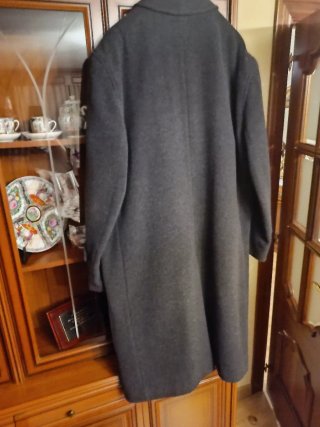 Chaquetón largo gris