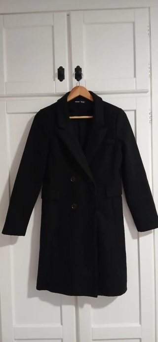 Abrigo Negro Shein Talla S