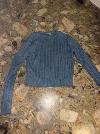 Suéter Azul de Punto