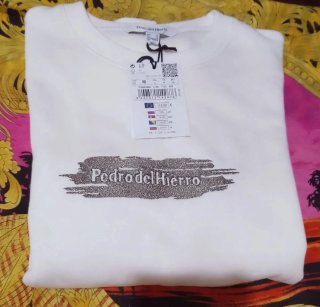 Sudadera Pedro del Hierro Blanca Talla M