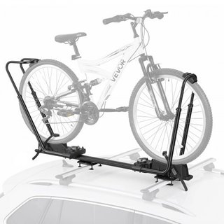 Portabicicletas de techo, 1 bici, plegable y negro