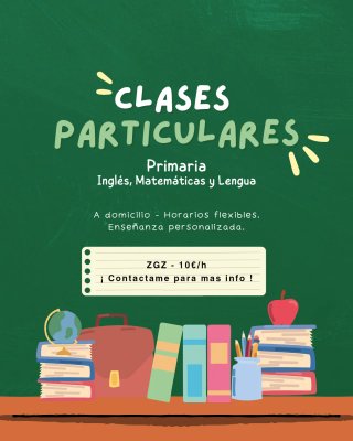 Clases Particulares Primaria 10€/h