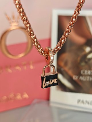 Charm Pandora Bolso Love ale plata