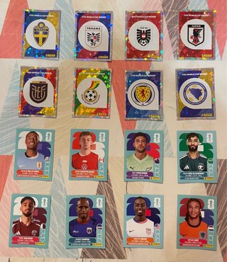 Lote 16 Cromos Panini Mundial 2026