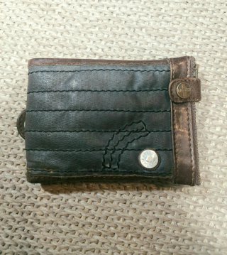Cartera Tough de Piel y Tejido