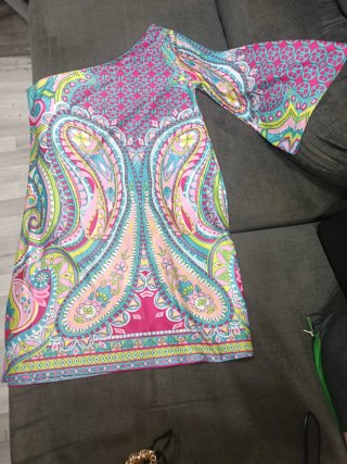 Vestido Asimétrico Multicolor