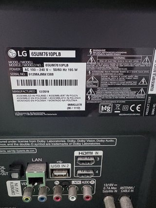 Smart TV LG 65 4K