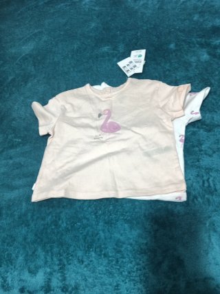 Pack 2 Camisetas Niña Flamencos