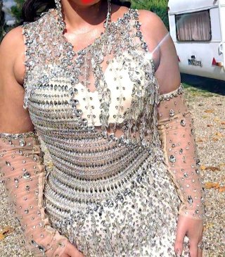 Vestido de piedras