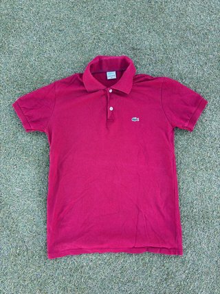 Polo Lacoste Rojo Talla M
