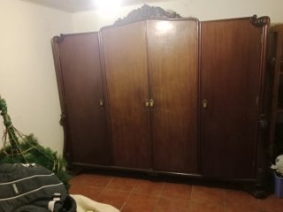 Armario Ropero Antiguo de Madera