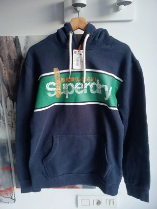 Sudadera Superdry Azul con Capucha
