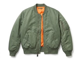 Chaqueta Bomber Reversible (Verde Oliva / Naranja)