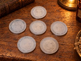 Lote 6 Monedas 25 Pesetas 1957